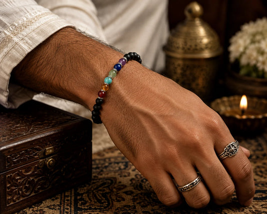 Karungali 7 Chakra Bracelet
