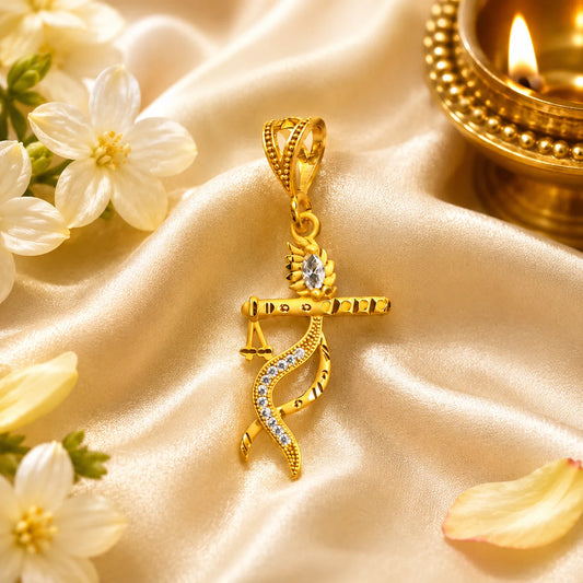 Lord Krishna with Flute Pendant