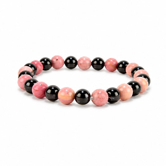 Rhodonite with Black Onyx