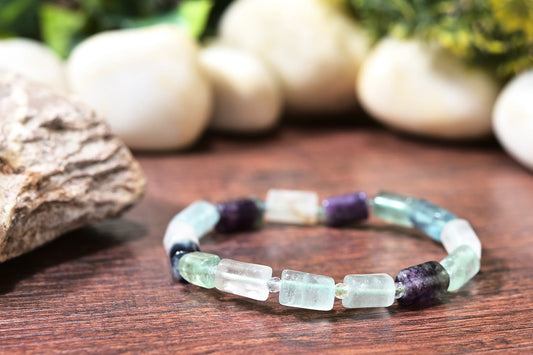 Fluorite Tube Bracelet