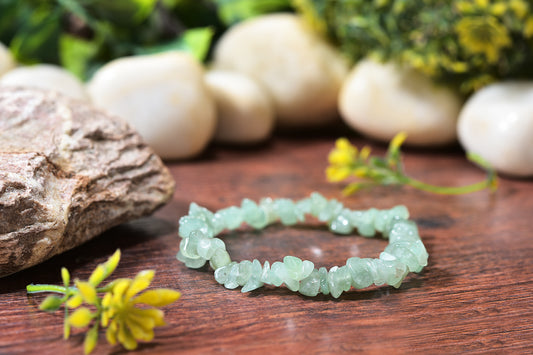 Green Aventurine Chip Bracelet