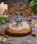 Evil Eye Tiger’s Eye Crystal Tree