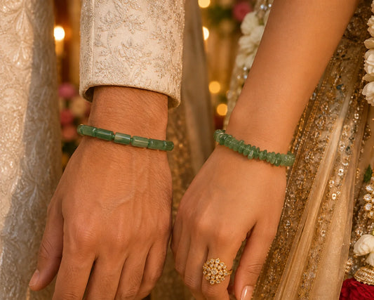 Green Aventurine Combo Bracelets for His and Her