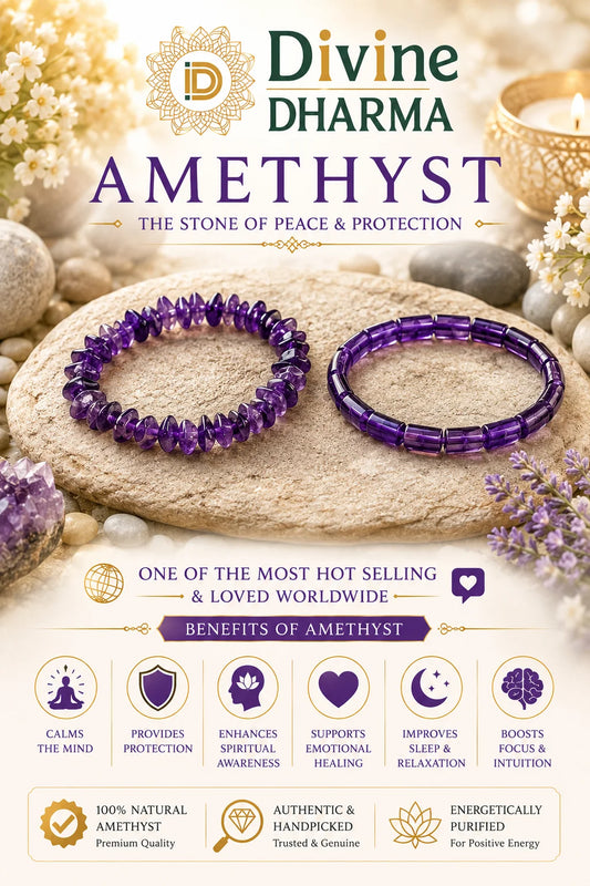 Amethyst Combo Bracelets for His and Her