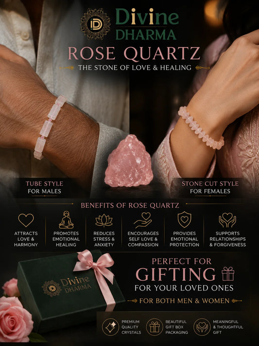 Rose Quartz Combo Bracelets for His & Her